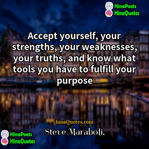 Steve Maraboli Quotes | Accept yourself, your strengths, your weaknesses, your
